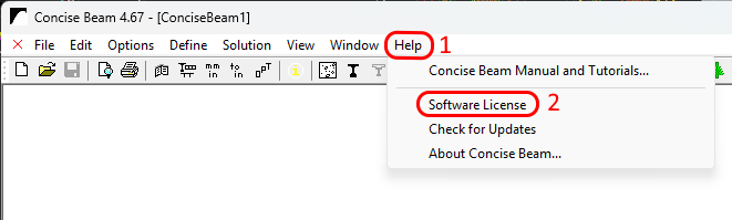 How to Activate Concise Beam | Concise Design Solutions Limited